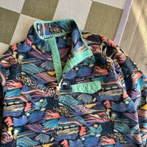 Patagonia Synchilla Snap-T Fleece Extra Large Pullover Joy Pitch Blue XL